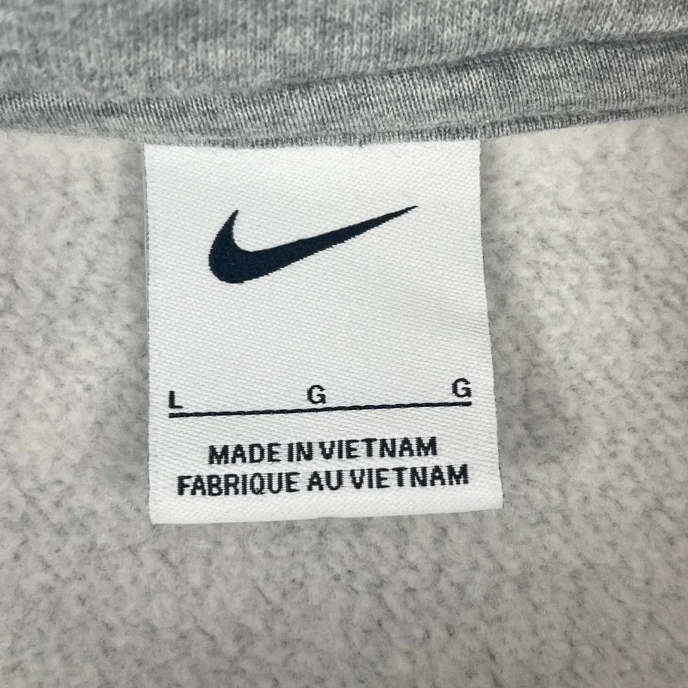 Nike Mens Large Gray Quarter Zip‎ Pullover Global Advanced Services Sweatshirt